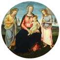 madonna and child with two angels